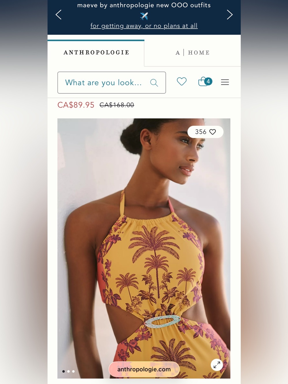 Brand new swimsuit from Anthro